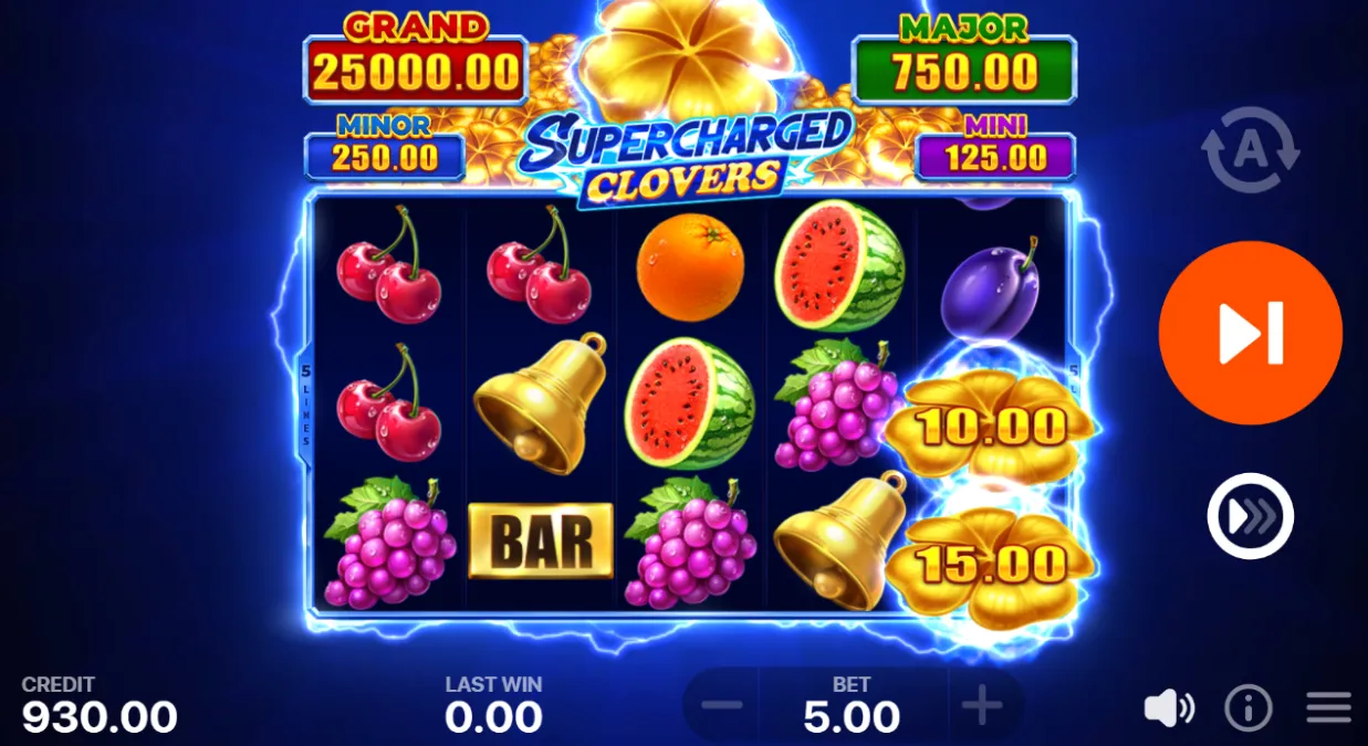 Supercharged Clovers: Hold and Win Slot